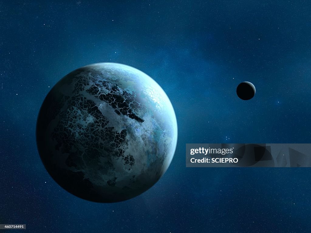 Alien planet, artwork