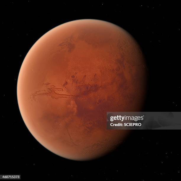 mars, artwork - mars planet stock illustrations