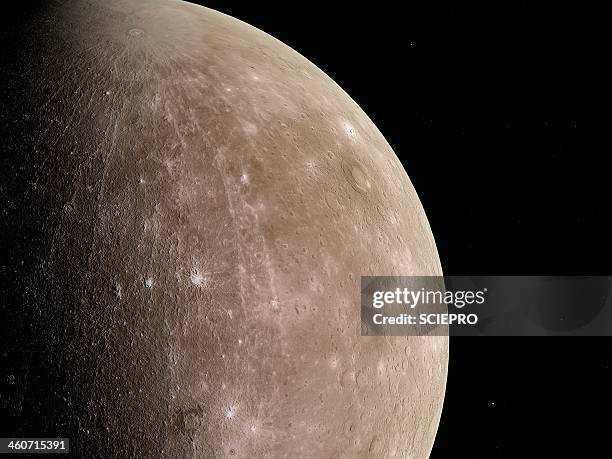 mercury, artwork - mercury planet stock illustrations