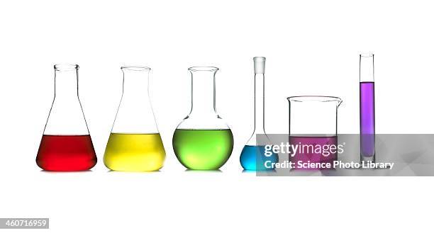 laboratory glassware - beaker white background stock pictures, royalty-free photos & images