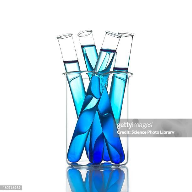 test tubes - science white background ストックフォトと画像