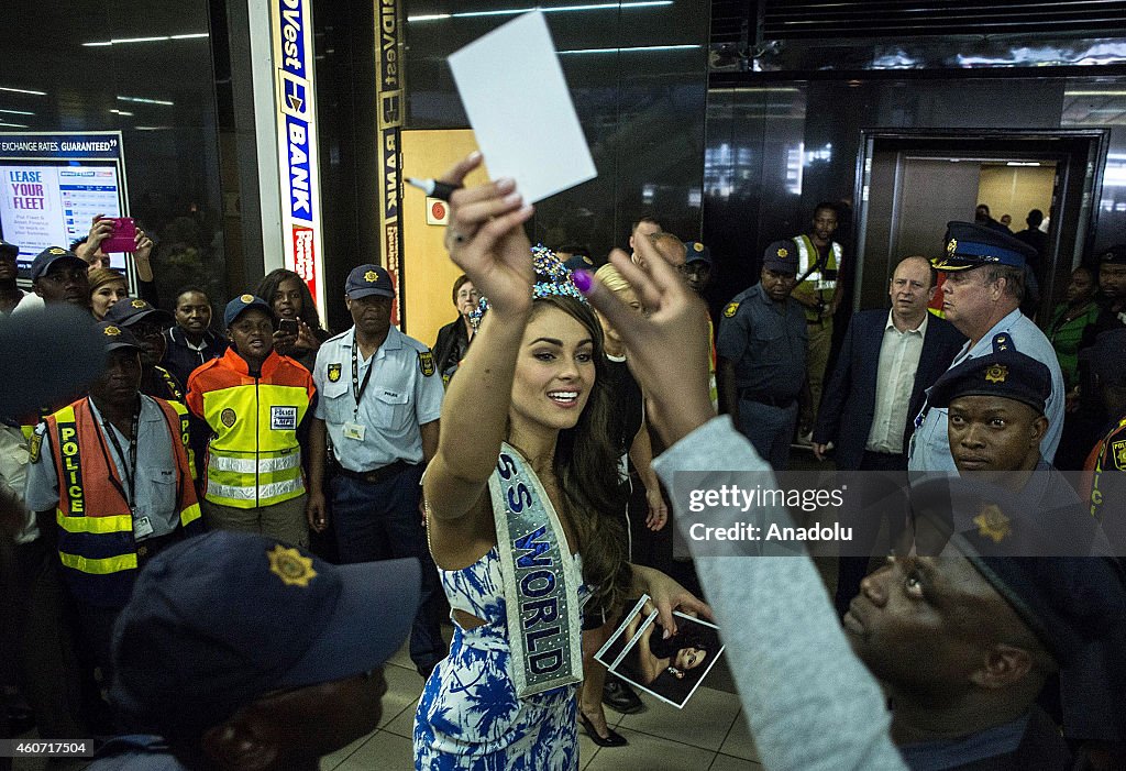 Miss World 2014 Rolene Strauss in South Africa