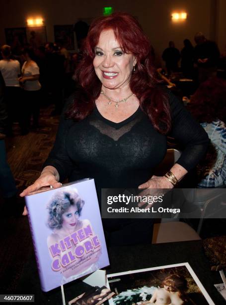 Adult film actress Kitten Natividad attends The Hollywood Show at Lowes Hollywood Hotel on January 4, 2014 in Hollywood, California.