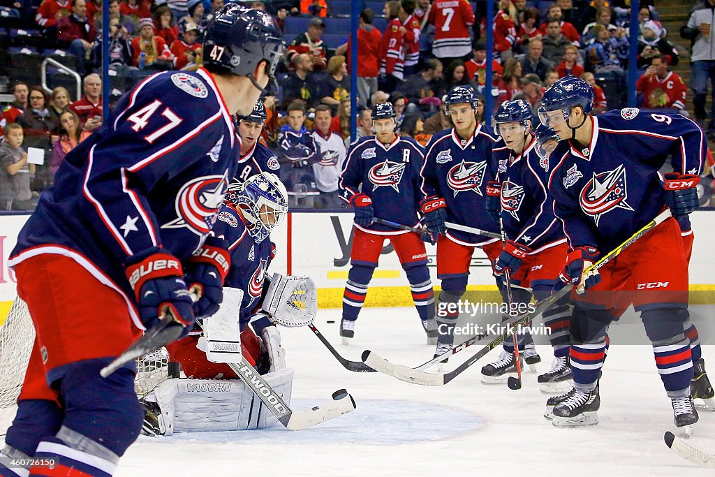 Chicago Blackhawks v Columbus Blue Jackets