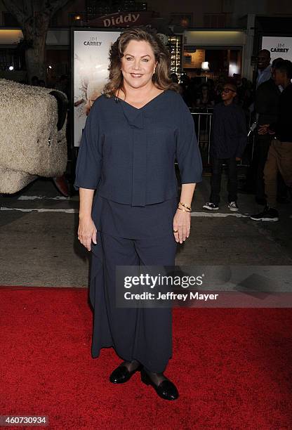 Actress Kathleen Turner arrives at the Los Angeles premiere of 'Dumb And Dumber To' at Regency Village Theatre on November 3, 2014 in Westwood,...