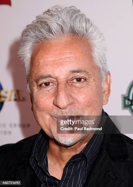 Producer Humberto Gatica attends the ISINA collaboration announcement at Capitol Recording Studios Holiday Party at Capitol Records Studio on...