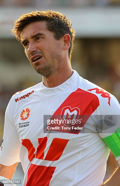 Harry Kewell of the Heart looks on during the round 13 A-League match between the Central Coast Mariners and the Melbourne Heart at Bluetongue...