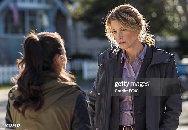 Madalyn Horcher and Anna Gunn in "Episode Two" of GRACEPOINT airing Thursday, Oct. 9, 2014 on FOX.