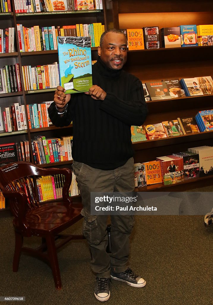 LeVar Burton Signs And Discusses His Book "The Rhino Who Swallowed A Storm"