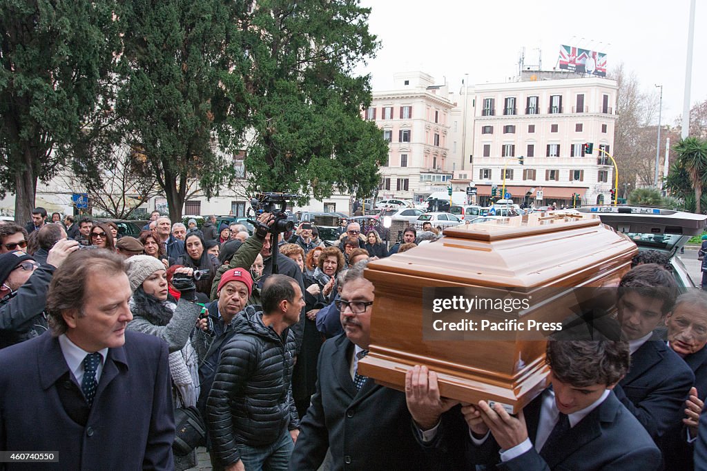 The funeral of the Italian actress Virna Lisi who died at...