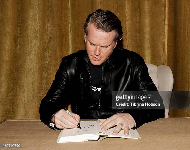 Cary Elwes signs copies of his book 'As You Wish' and attends the yuletide screening of 'The Princess Bride' at Palace Theatre on December 20, 2014...