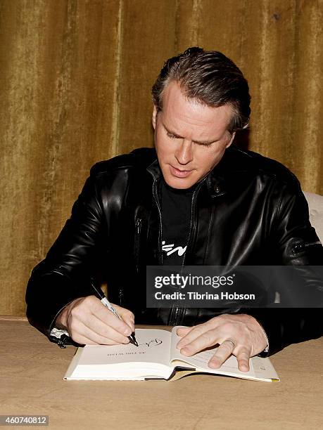 Cary Elwes signs copies of his book 'As You Wish' and attends the yuletide screening of 'The Princess Bride' at Palace Theatre on December 20, 2014...