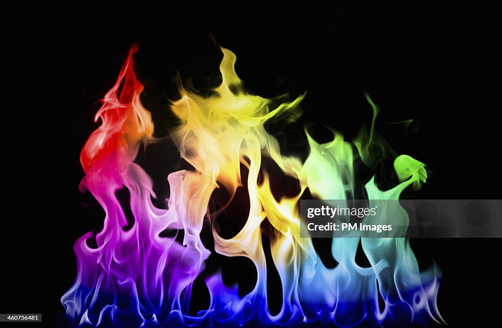 Rainbow fire