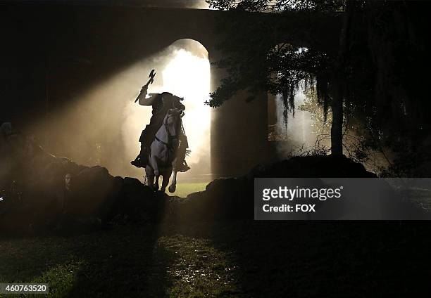 The Headless Horseman in the "Magnum Opus" episode of SLEEPY HOLLOW airing Monday, Nov. 24, 2014 on FOX.