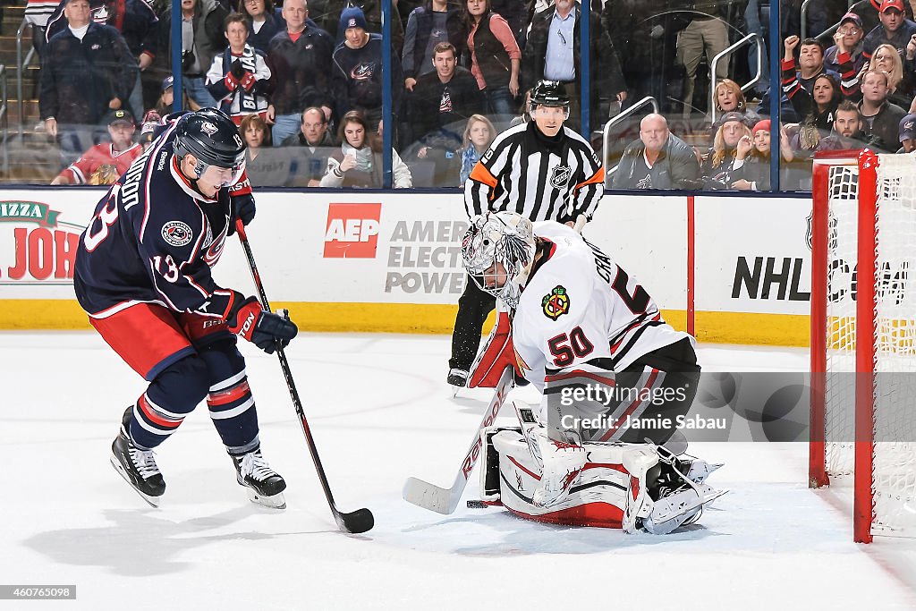 Chicago Blackhawks v Columbus Blue Jackets