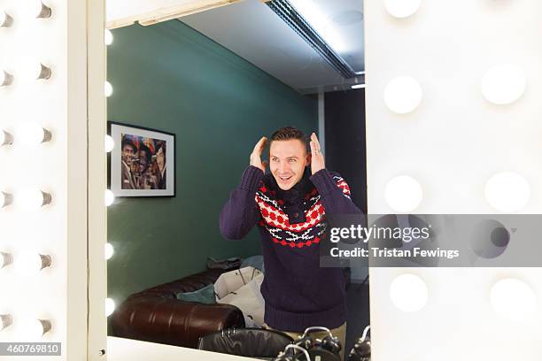 Kirk Norcross on set of the recording of the music video for "Who You Are This Xmas" by Kirk Norcross & Zack Knight on December 18, 2014 in London,...