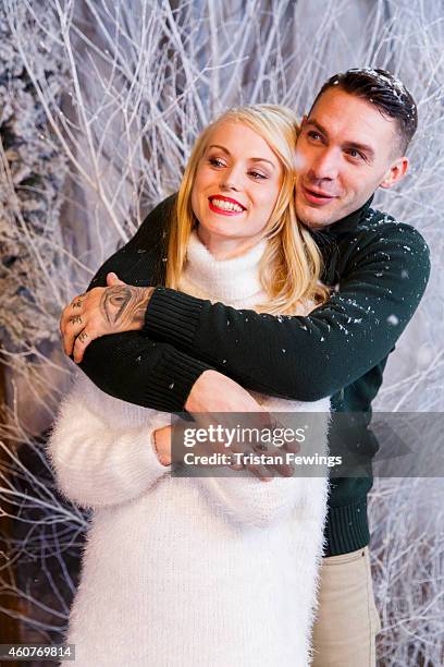 Kirk Norcross on set of the recording of the music video for "Who You Are This Xmas" by Kirk Norcross & Zack Knight on December 18, 2014 in London,...