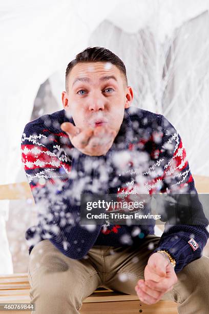 Kirk Norcross on set of the recording of the music video for "Who You Are This Xmas" by Kirk Norcross & Zack Knight on December 18, 2014 in London,...