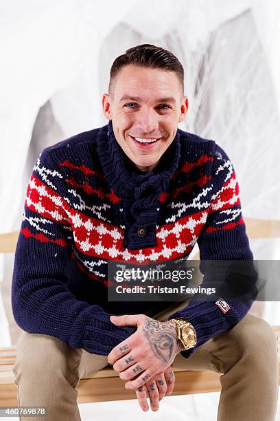 Kirk Norcross on set of the recording of the music video for "Who You Are This Xmas" by Kirk Norcross & Zack Knight on December 18, 2014 in London,...