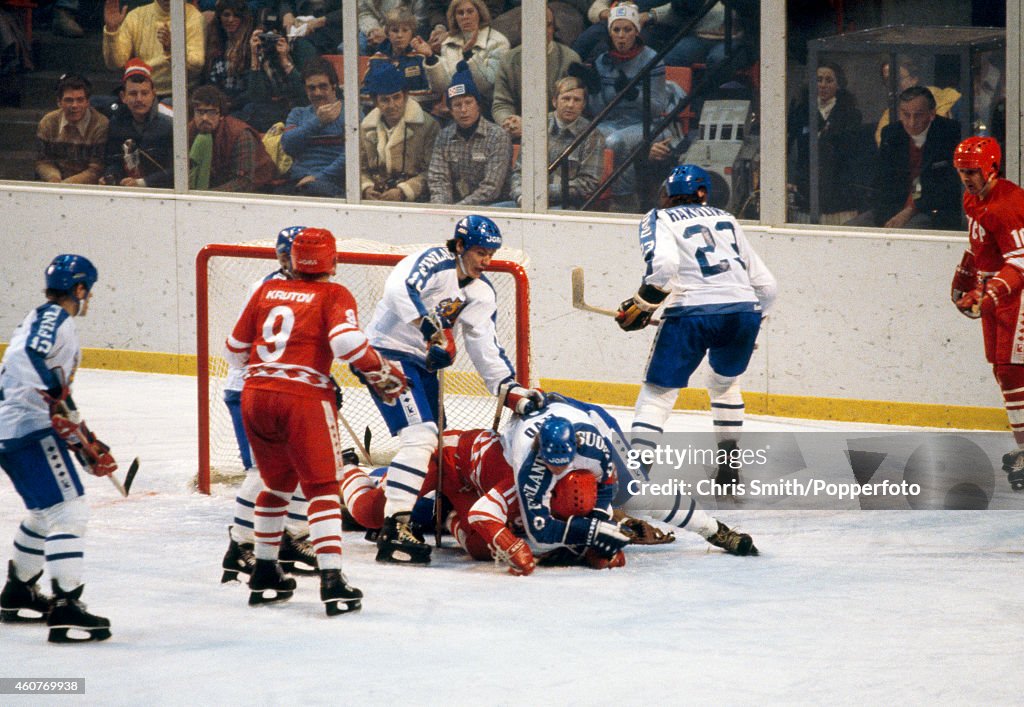 Finland v Soviet Union - Lake Placid Olympics