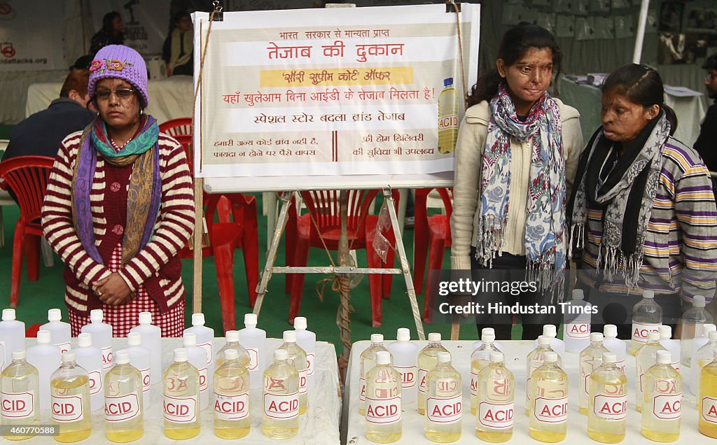 Hunger Strike By Acid Attack Victims