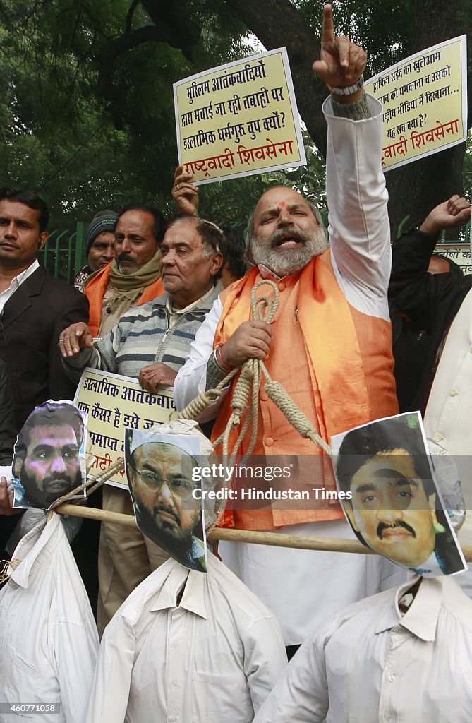 Rashtrawadi Shiv Sena Burn Effigies Of Anti-India Terrorists In Pakistan