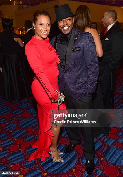 Heather Hayslett and Will Packer attend the 2014 UNCF Mayor's Masked Ball at Atlanta Marriot Marquis on December 20, 2014 in Atlanta, Georgia.