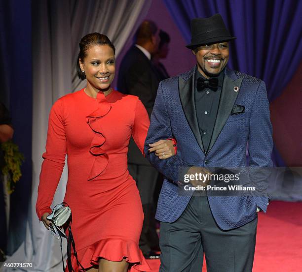 Heather Hayslett and Will Packer attend the 2014 UNCF Mayor's Masked Ball at Atlanta Marriot Marquis on December 20, 2014 in Atlanta, Georgia.