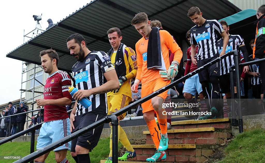 Newcastle United v West Ham - Barclays U21  Premier League