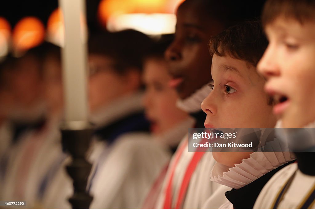 Choristers Prepare For Christmas Celebrations At St Pauls Cathedral