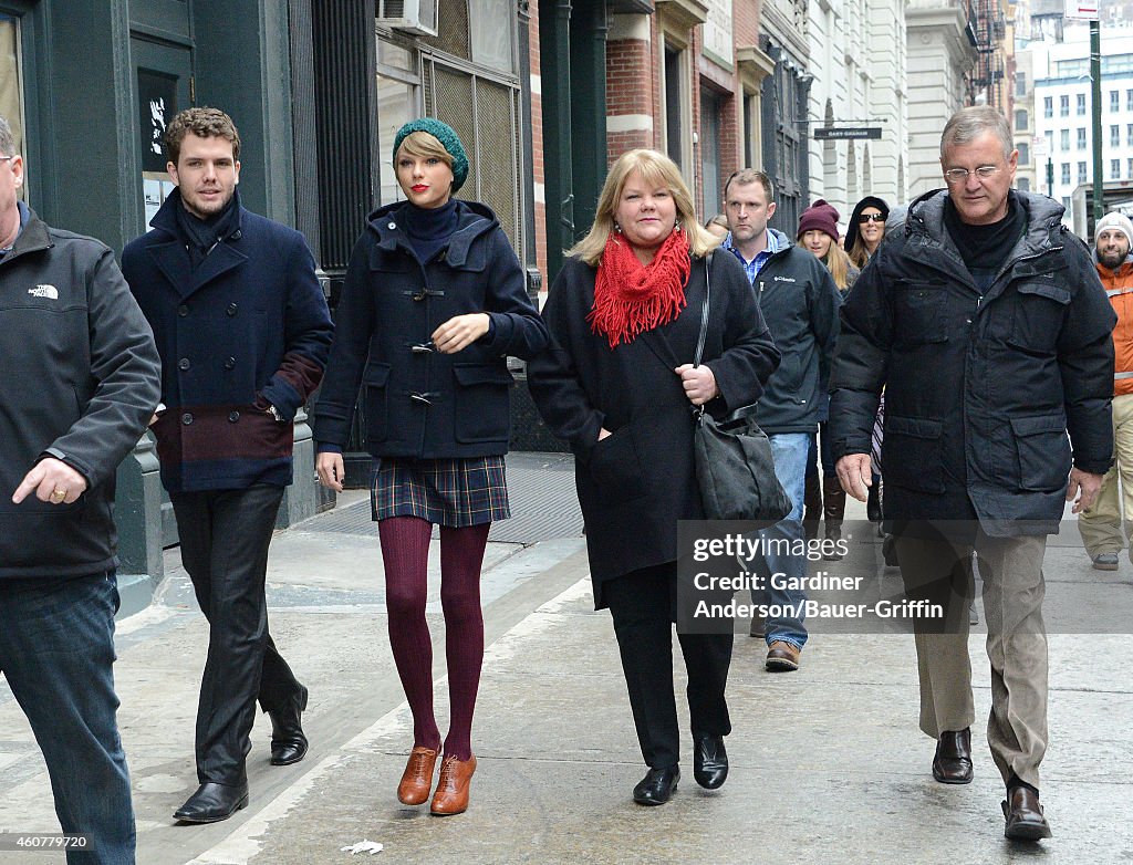 Celebrity Sightings In New York - December 22, 2014