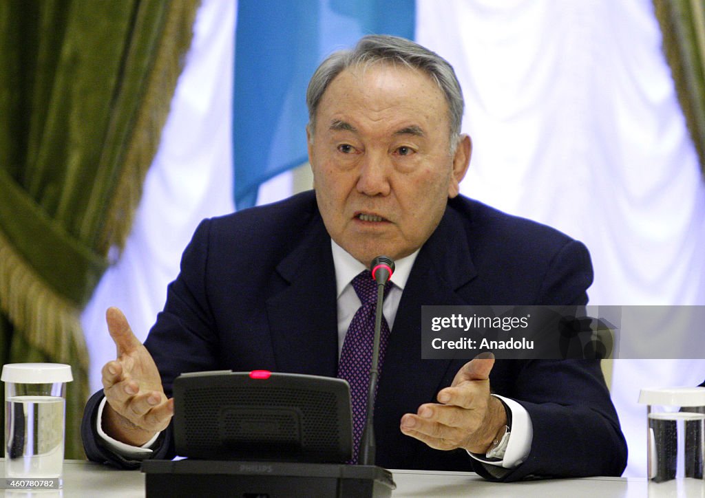 Kazakhstan's President Nursultan Nazarbayev visits Ukraine