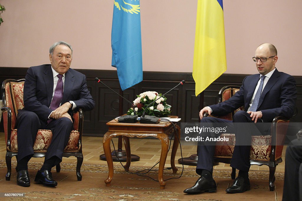 Kazakhstan's President Nursultan Nazarbayev visits Ukraine