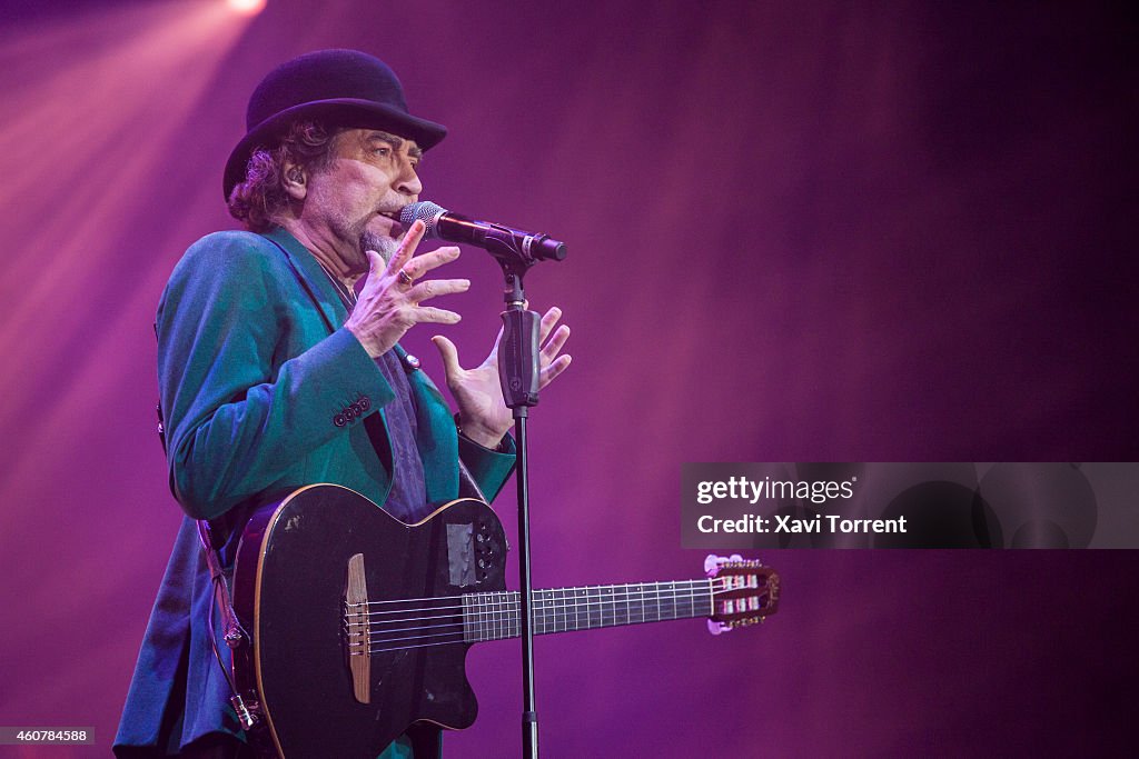 Joaquin Sabina Performs in Concert in Barcelona