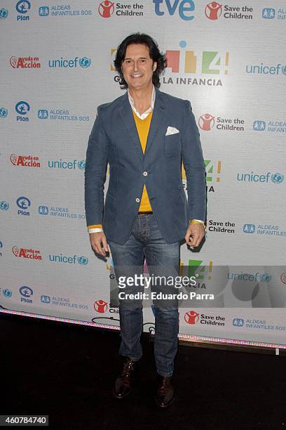 Choreographer Poti attends the Gala for Children photocall at Magarinos sports center on December 22, 2014 in Madrid, Spain.