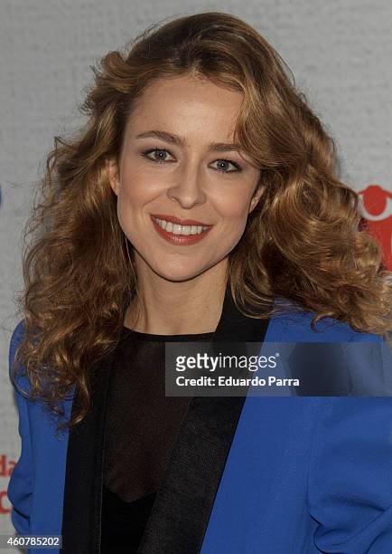 Actress Silvia Abascal attends the Gala for Children photocall at Magarinos sports center on December 22, 2014 in Madrid, Spain.