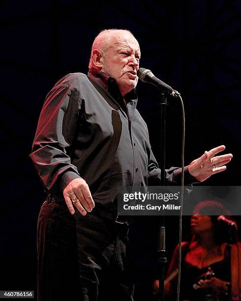 Joe Cocker performs in concert at The Backyard on July 2012 in Austin, Texas. Cocker died of lung cancer on December 22, 2014 in Crawford, Colorado.