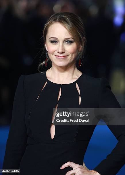 Christine Taylor attends the UK Premiere of "Night At The Museum: Secret Of The Tomb" at Empire Leicester Square on December 15, 2014 in London,...