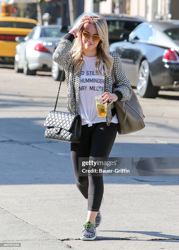 Celebrity Sightings In Los Angeles - December 22, 2014