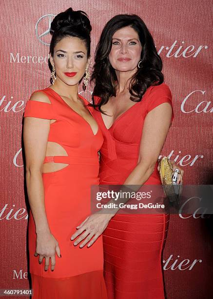 Mary Bono and daughter Chianna Maria Bono arrive at the 25th Annual Palm Springs International Film Festival Awards Gala at Palm Springs Convention...