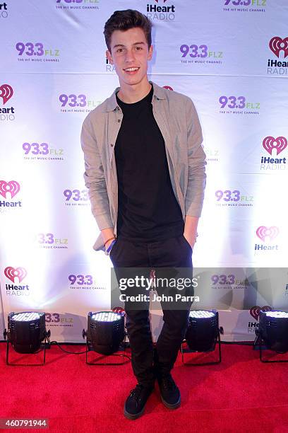 Shawn Mendes attends 93.3 FLZs Jingle Ball 2014 at Amalie Arena on December 22, 2014 in Tampa, Florida.