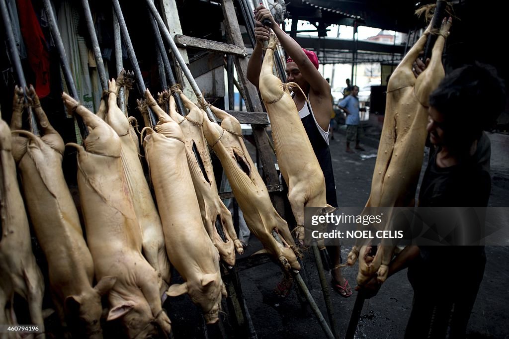 PHILIPPINES-RELIGION-CHRISTMAS-FOOD