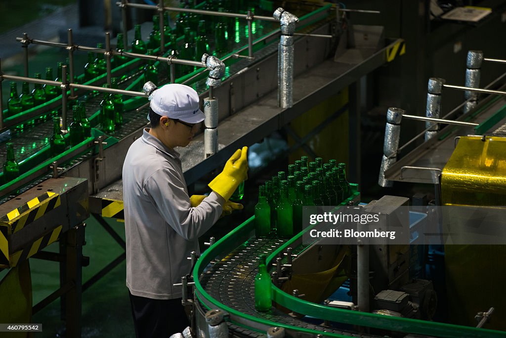 Bottling Inside Biggest Soju Liquor Maker Hite Jinro Co.