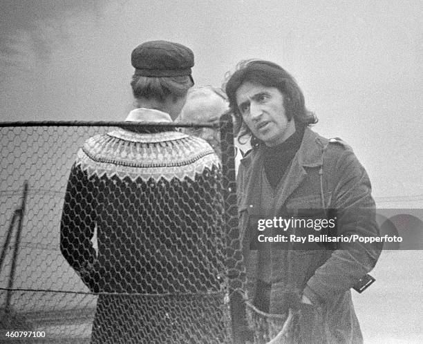 Princess Anne in conversation with Ray Bellisario in Windsor Great Park on 4th March 1973. Ray Bellisario was credited with being the 'original...