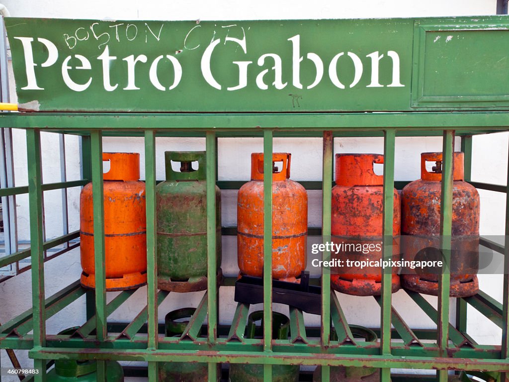La República gabonesa, Estuaire provincia, Libreville, cámaras de gas.