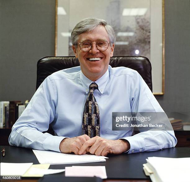 Businessman Charles Koch is photographed for Fortune Magazine on November 20, 1996 in New York City.
