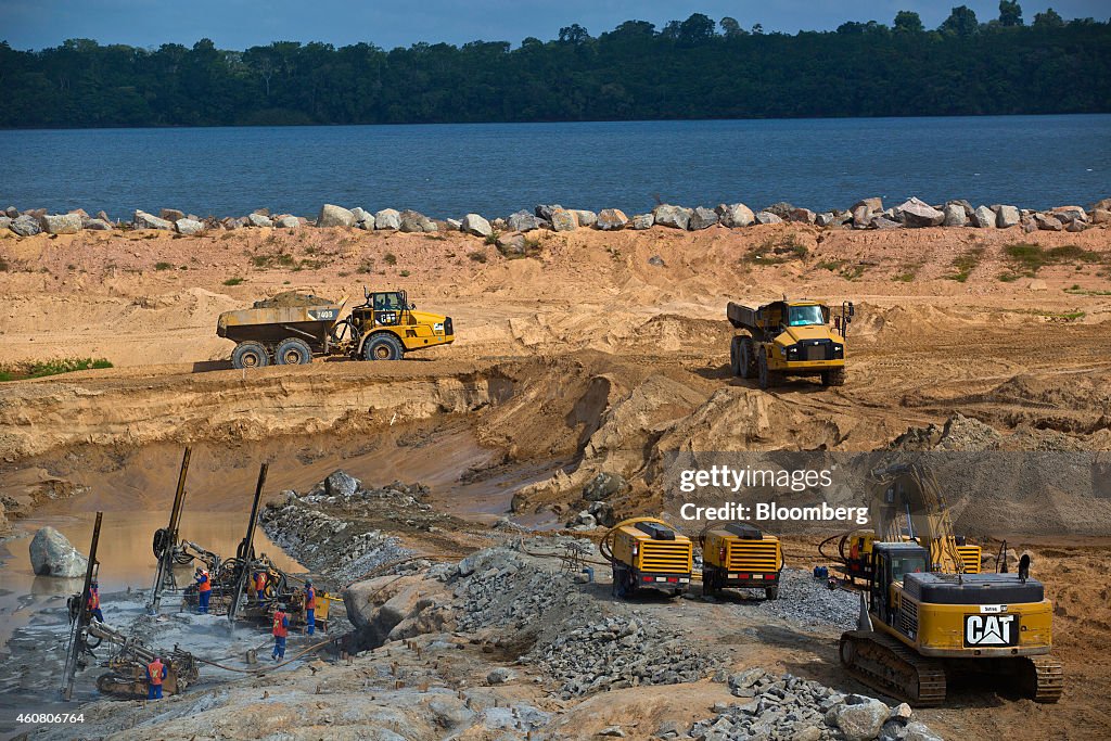 Construction At The Belo Monte Hydroelectric Dam