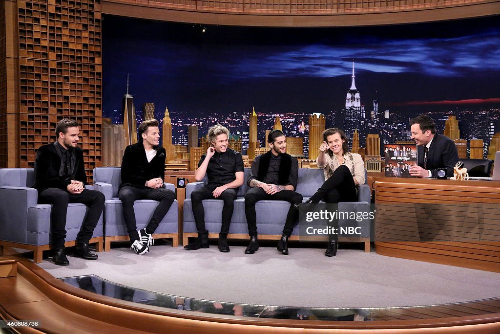 One Direction members Liam Payne, Louis Tomlinson, Niall Horan, Zayn