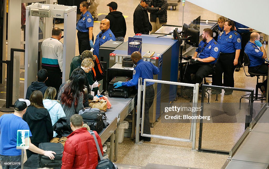 Security At The Salt Lake City International Airport During Holiday Travel
