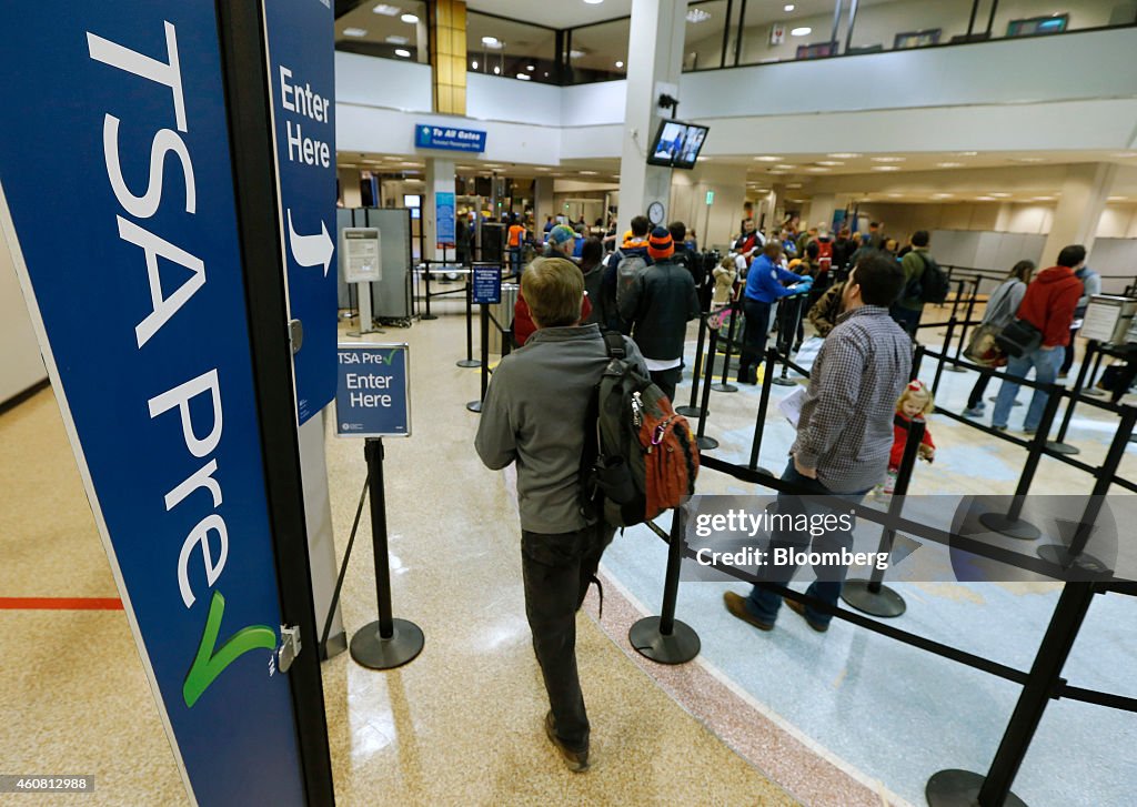 Security At The Salt Lake City International Airport During Holiday Travel